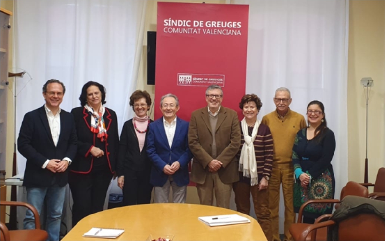 La Asociación Gerontológica del Mediterráneo con el Síndic de Greuges